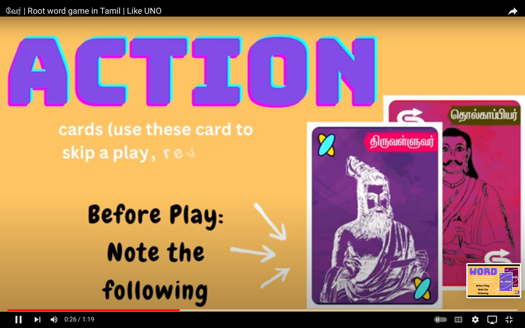 Actions cards with Thiruvalluvar
